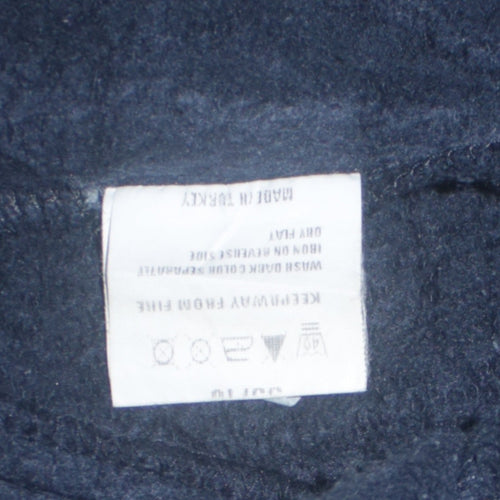 Apricot Womens Navy & White Varsity Full Zip Sweatshirt S/M