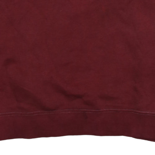 Nike Men's Red Logo Pullover Sweatshirt Size L