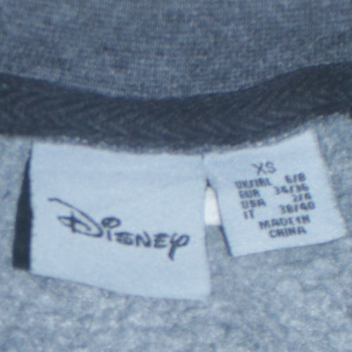 Disney Womens Grey Mickey Mouse Pullover Sweatshirt XS
