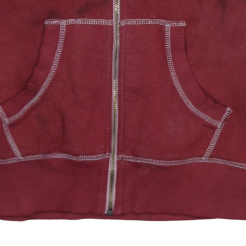 Tommy Hilfiger Men's Red Full Zip Hoodie Size L
