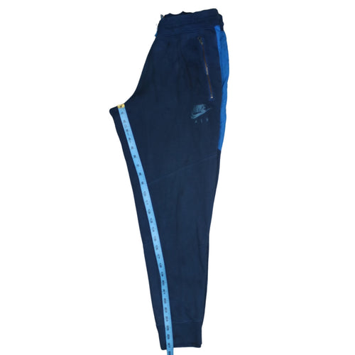 Nike Men's Blue Air Jogger Sweatpants S Regular Fit Fleece Tapered