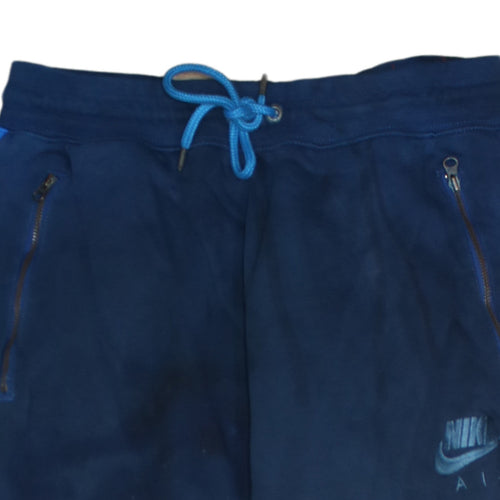 Nike Men's Blue Air Jogger Sweatpants S Regular Fit Fleece Tapered