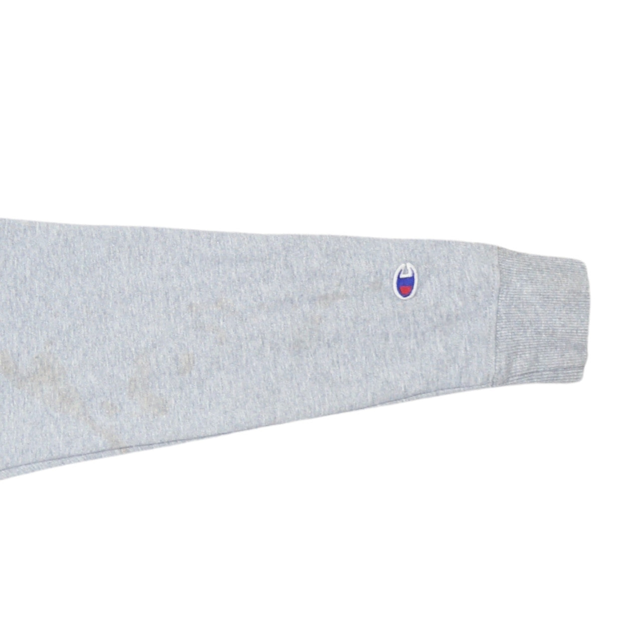 Champion Men's Grey Small Pullover Hoodie with Logo Print