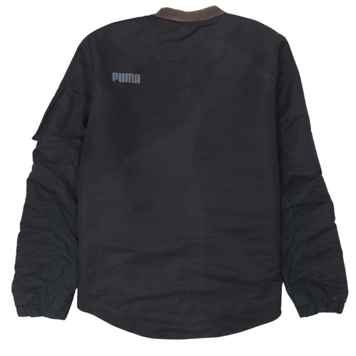 Puma Men's Black Small Bomber Jacket Full Zip Casual