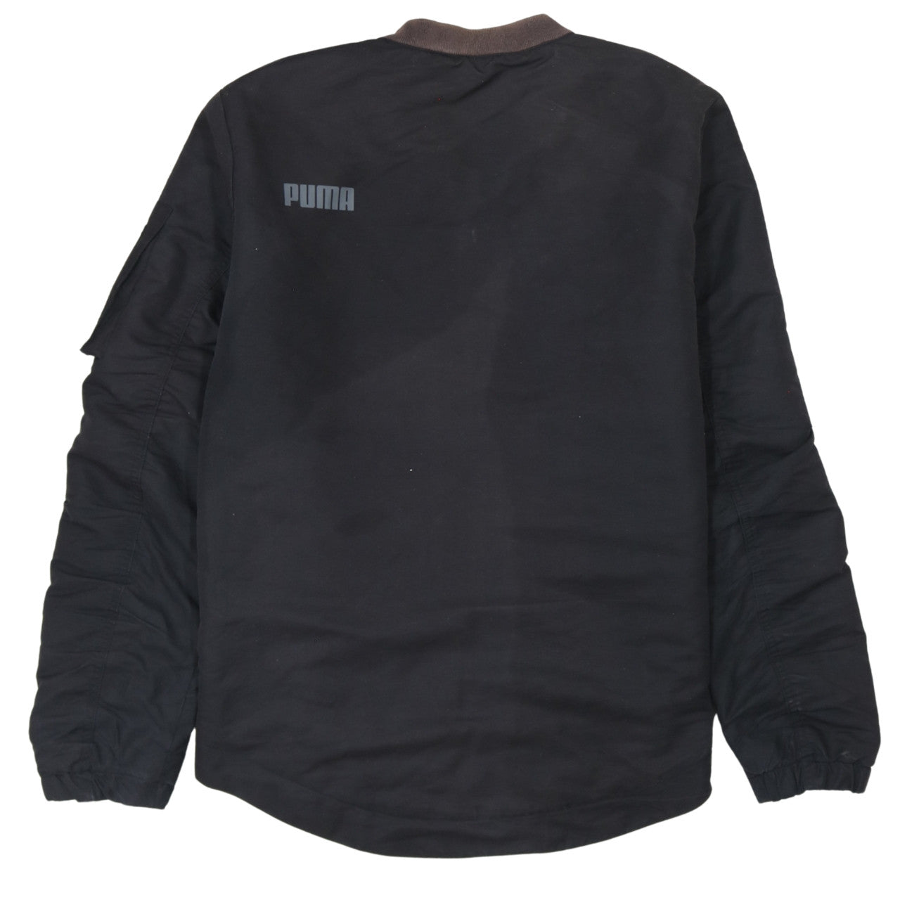 Puma Men's Black Small Bomber Jacket Full Zip Casual