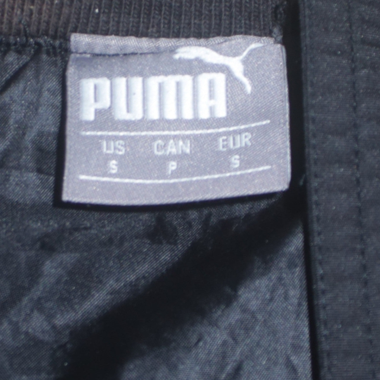 Puma Men's Black Small Bomber Jacket Full Zip Casual