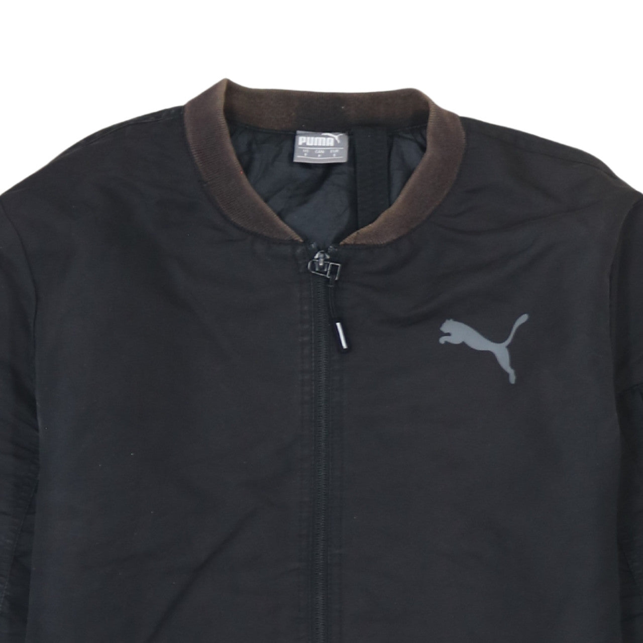 Puma Men's Black Small Bomber Jacket Full Zip Casual