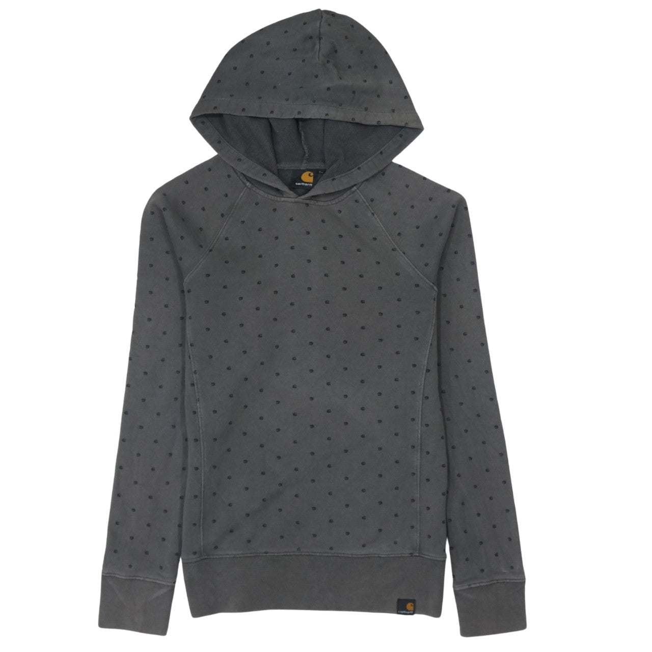 Carhartt Mens Grey Polka Dot Pullover Hoodie XS