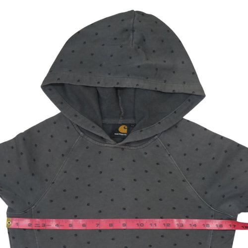 Carhartt Mens Grey Polka Dot Pullover Hoodie XS