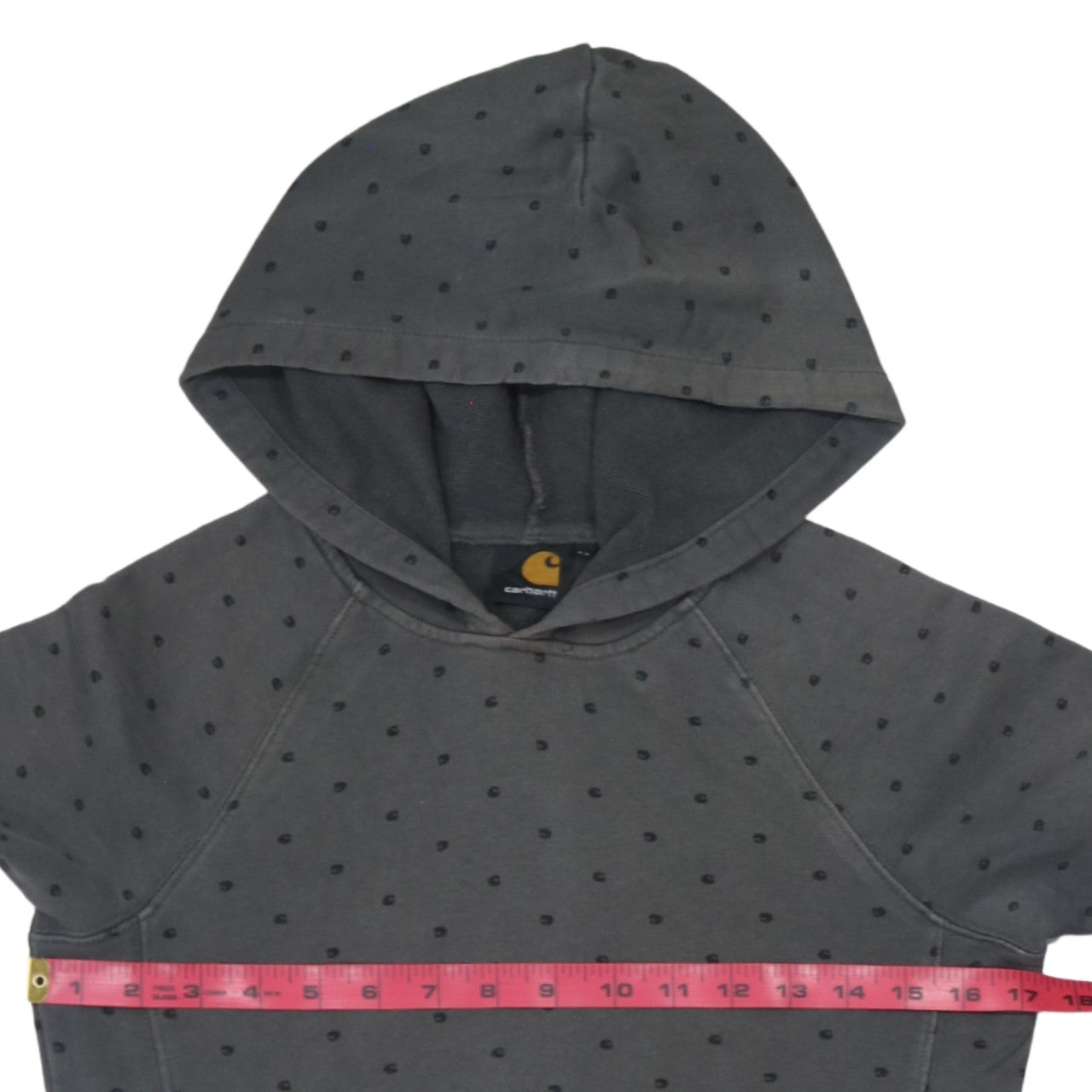 Carhartt Mens Grey Polka Dot Pullover Hoodie XS