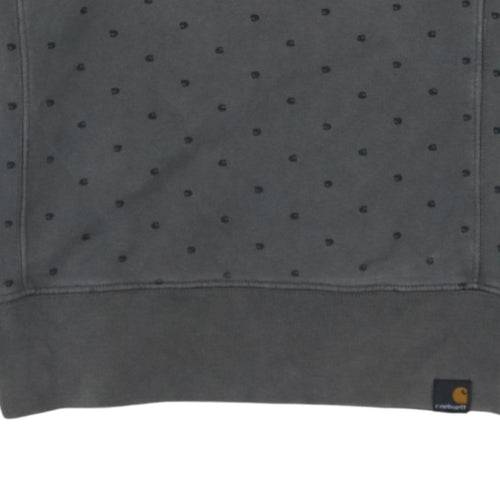 Carhartt Mens Grey Polka Dot Pullover Hoodie XS