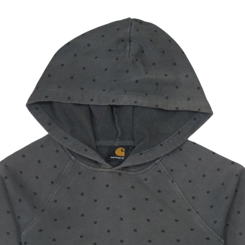 Carhartt Mens Grey Polka Dot Pullover Hoodie XS