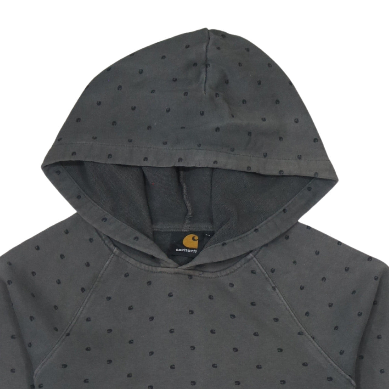 Carhartt Mens Grey Polka Dot Pullover Hoodie XS