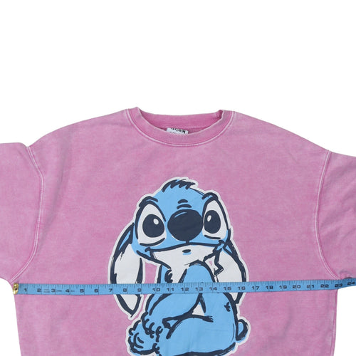 Primark Disney Lilo & Stitch Pink Sweatshirt Women 2XS Pullover