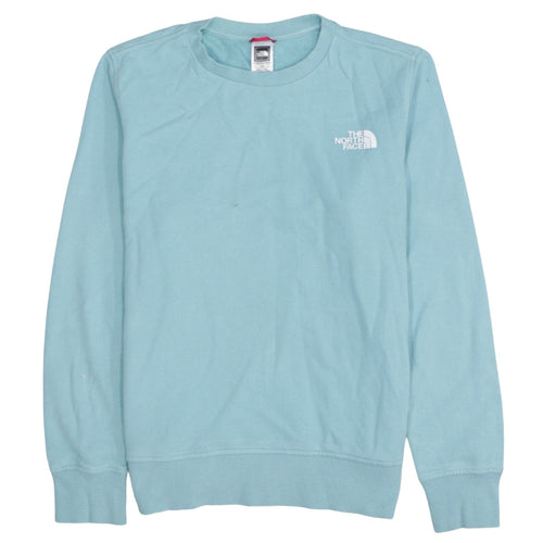 The North Face Womens Blue Cotton Pullover Sweatshirt L