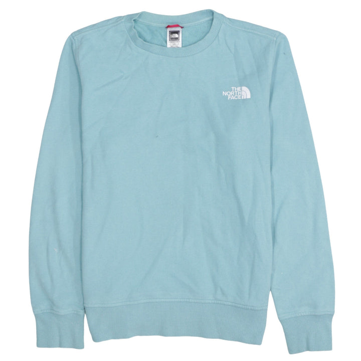 The North Face Womens Blue Cotton Pullover Sweatshirt L