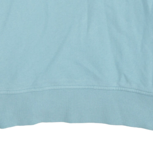 The North Face Womens Blue Cotton Pullover Sweatshirt L