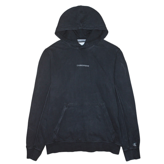 Calvin Klein Jeans Men's Black Pullover Hoodie Size M
