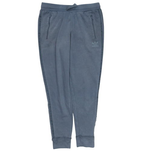 Adidas Women Blue Jogger Trousers Size 10 Fleece Slim Fit