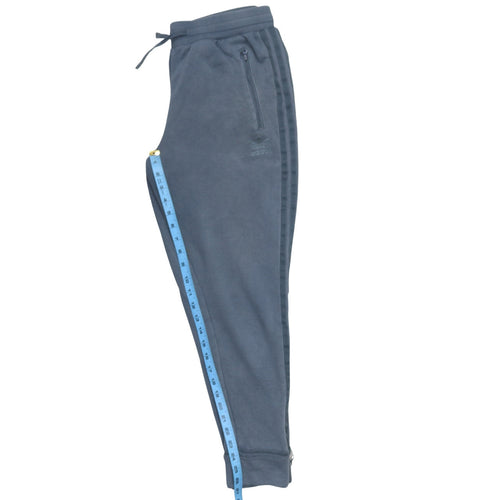 Adidas Women Blue Jogger Trousers Size 10 Fleece Slim Fit