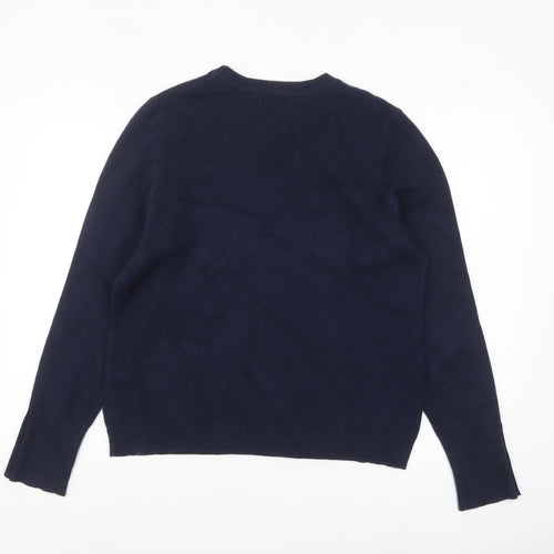 Farhi by Nicole Farhi Women's Navy Blue XL Crew Neck Jumper