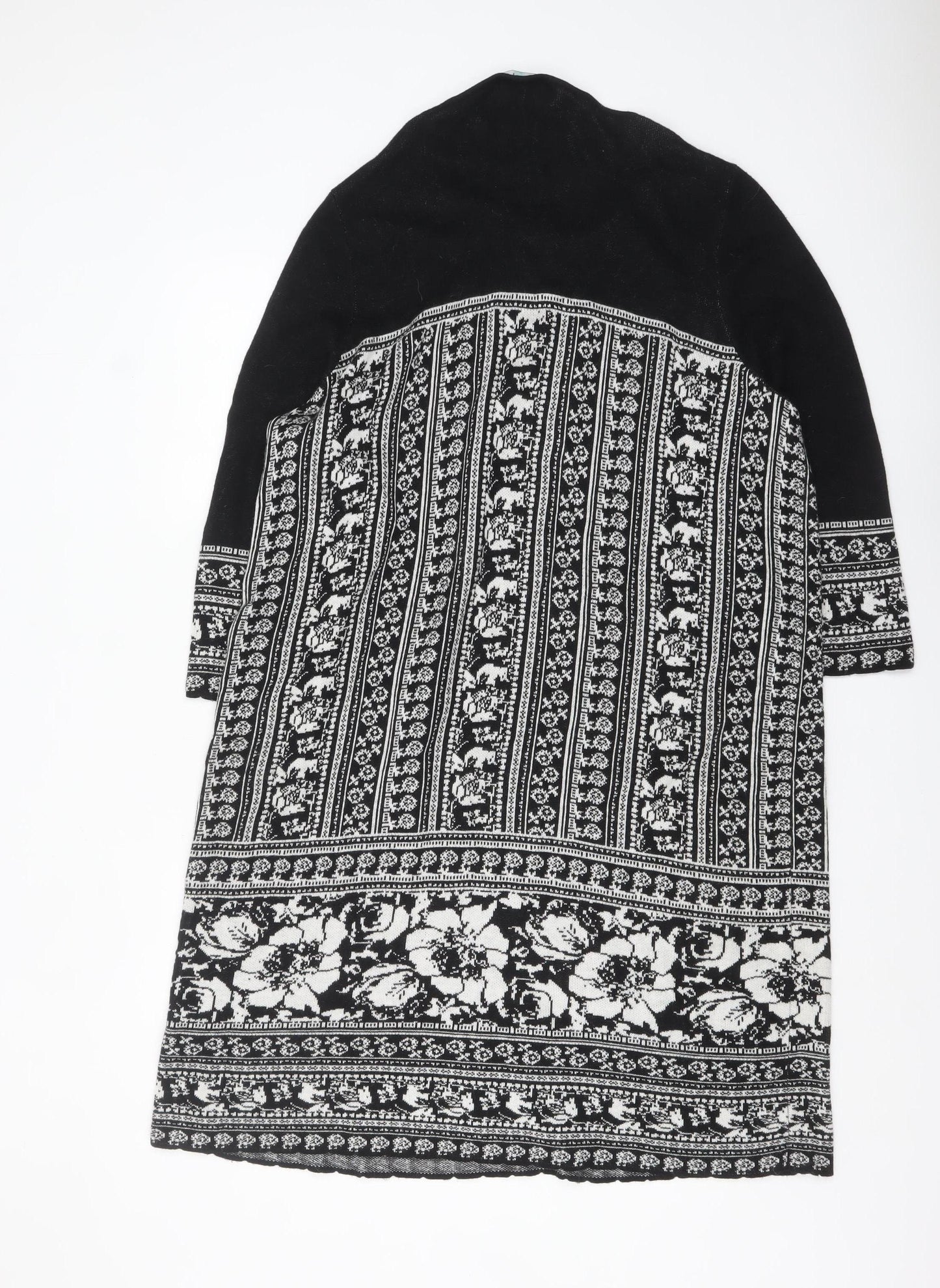 Bonmarché Women’s Black Knit Floral Shift Dress Size L
