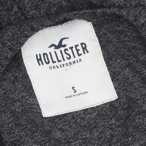 Hollister Men Grey Small Crew Neck Pullover Cotton Knit Jumper