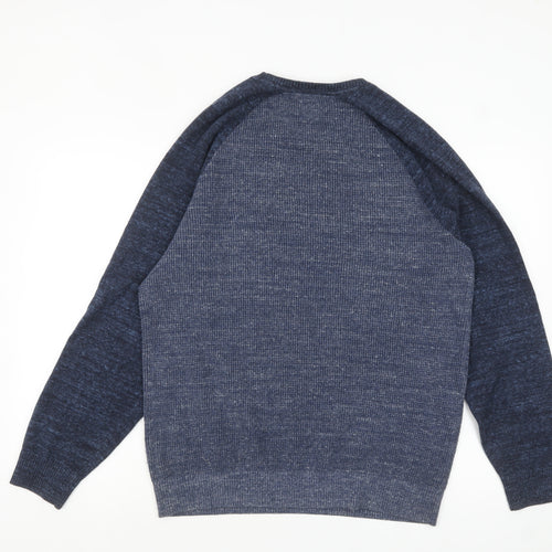 GAP Men's Blue M Knit Crew Neck Pullover Jumper