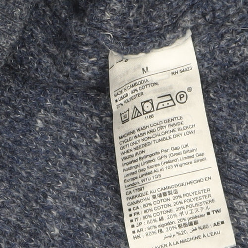GAP Men's Blue M Knit Crew Neck Pullover Jumper