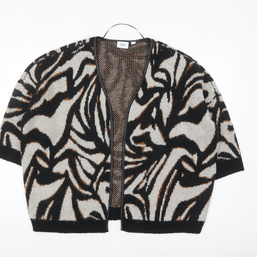 Saint Tropez Women’s Multicoloured Animal Print Knit Cardigan M