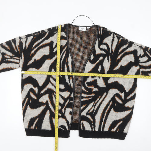 Saint Tropez Women’s Multicoloured Animal Print Knit Cardigan M