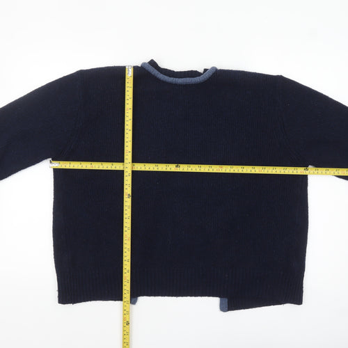 Zara Women Blue Knit Cardigan Small Lightweight Regular Fit