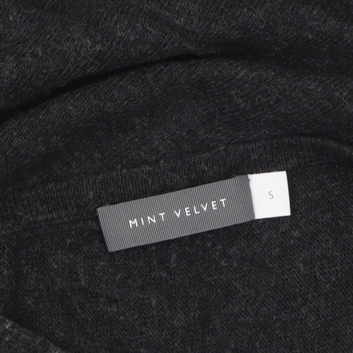 Mint Velvet Women's Black Boat Neck Cashmere Blend Jumper Size S