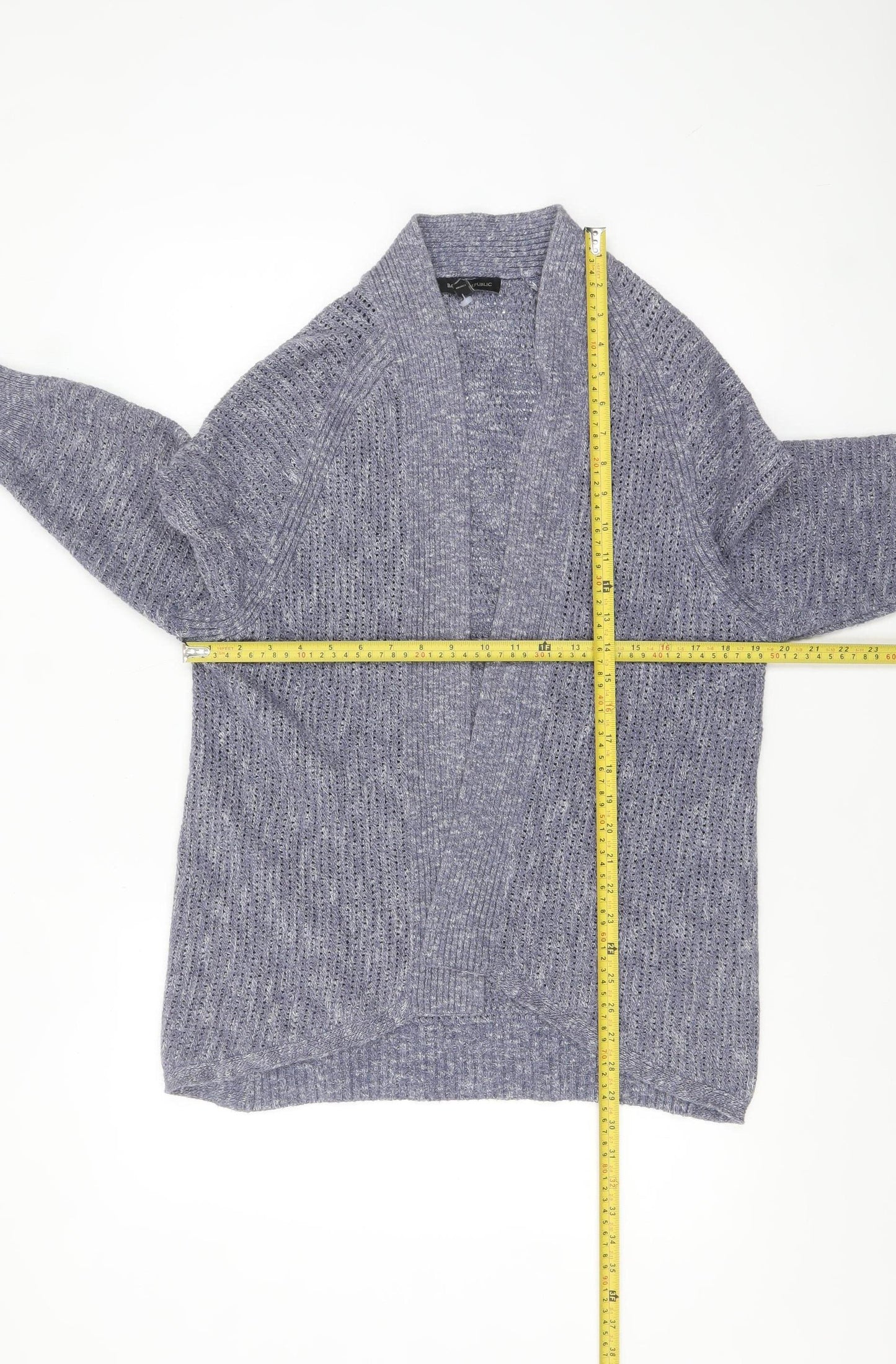 Banana Republic Women’s Grey Open-Knit Cotton Cardigan M