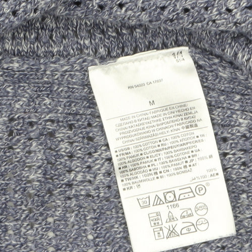 Banana Republic Women’s Grey Open-Knit Cotton Cardigan M