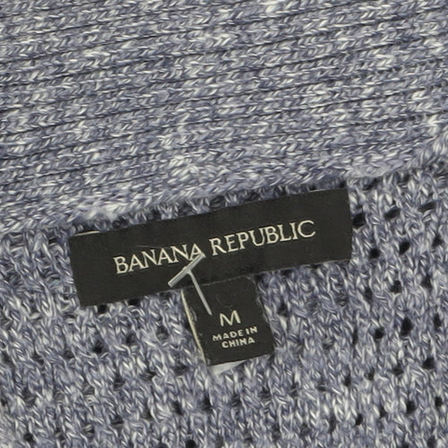 Banana Republic Women’s Grey Open-Knit Cotton Cardigan M