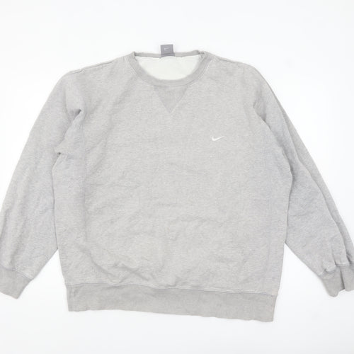 Nike Men's Grey XL Crew Neck Pullover Sweatshirt