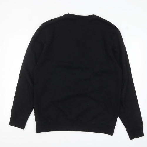Vans Men's Black Logo Crew Neck Sweatshirt Medium