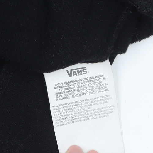 Vans Men's Black Logo Crew Neck Sweatshirt Medium