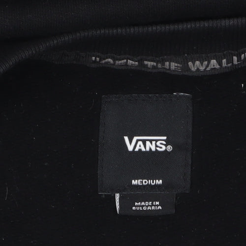 Vans Men's Black Logo Crew Neck Sweatshirt Medium