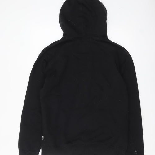 Vans Men's Black Pullover Hoodie Medium Logo Skate Sweatshirt
