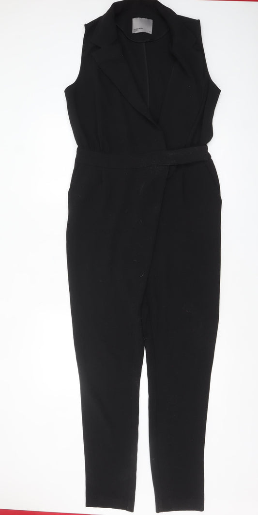 Vero Moda Women's Black Sleeveless Belted Jumpsuit Size 10
