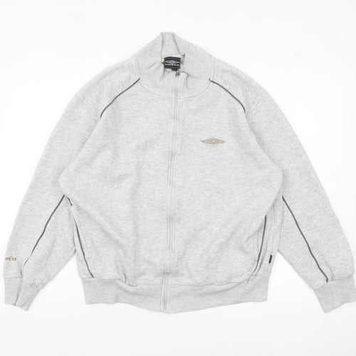 Umbro Mens Grey Full Zip Basic Jacket L Sportswear