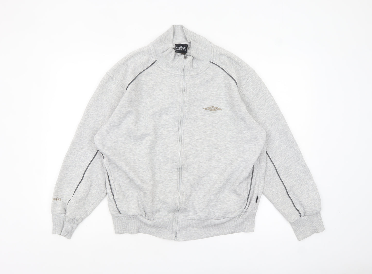 Umbro Mens Grey Full Zip Basic Jacket L Sportswear