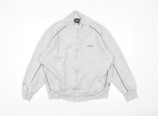 Umbro Mens Grey Full Zip Basic Jacket L Sportswear