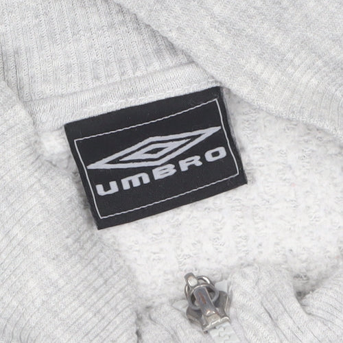 Umbro Mens Grey Full Zip Basic Jacket L Sportswear