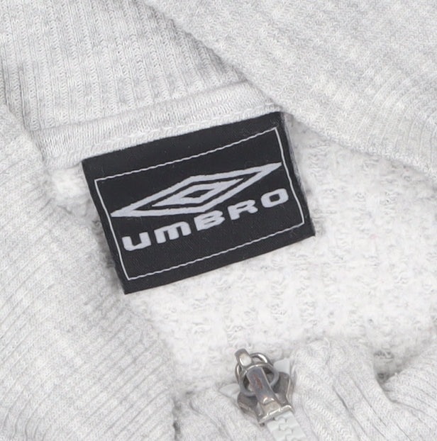 Umbro Mens Grey Full Zip Basic Jacket L Sportswear