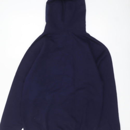 Just Hoods Unisex Blue Christmas Pullover Hoodie Size S