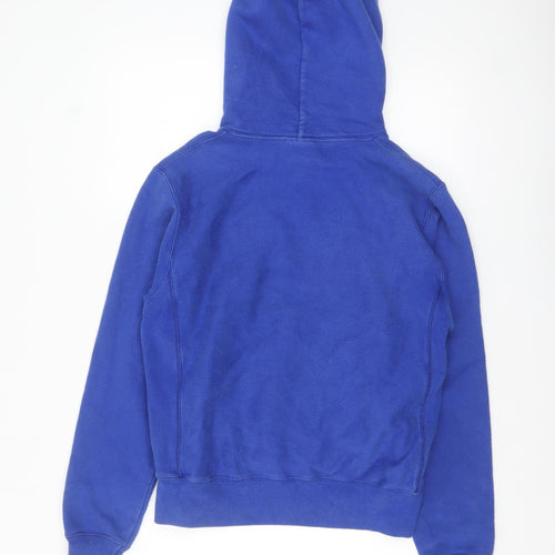 Champion Men's Blue Small Pullover Hoodie Reverse Weave Sports
