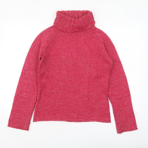 Next Women’s Pink Roll Neck Chunky Knit Jumper UK 10